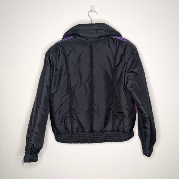 Vintage Bogner Ski Snow Puffer Jacket Black Purple Pink Teal 12 RUNS SMALL - Picture 2 of 13